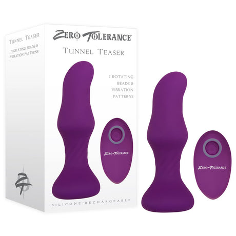 Buy Zero Tolerance Tunnel Teaser - Purple 13.9 cm USB Rechargeable Butt Plug with Wireless Remote at NZ’s Mega Adult Toys Store. Discover premium sex toys with discreet shipping at the best price in NZ