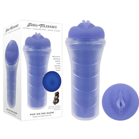 Buy Zero Tolerance POP ON THE GLOW - Glow in Dark Purple Vagina Stroker at NZ’s Mega Adult Toys Store. Discover premium sex toys with discreet shipping at the best price in NZ