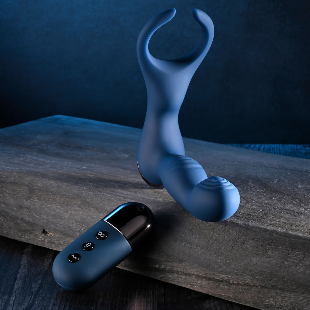 Buy Zero Tolerance BY ALL MEANS - Blue 13.4 cm USB Rechargeable Prostate Massager with Cock Ring at NZ’s Mega Adult Toys Store. Discover premium sex toys with discreet shipping at the best price in NZ