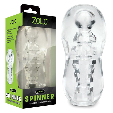 Buy Zolo Gripz - Spinner - Clear Stroker Sleeve at NZ’s Mega Adult Toys Store. Discover premium sex toys with discreet shipping at the best price in NZ