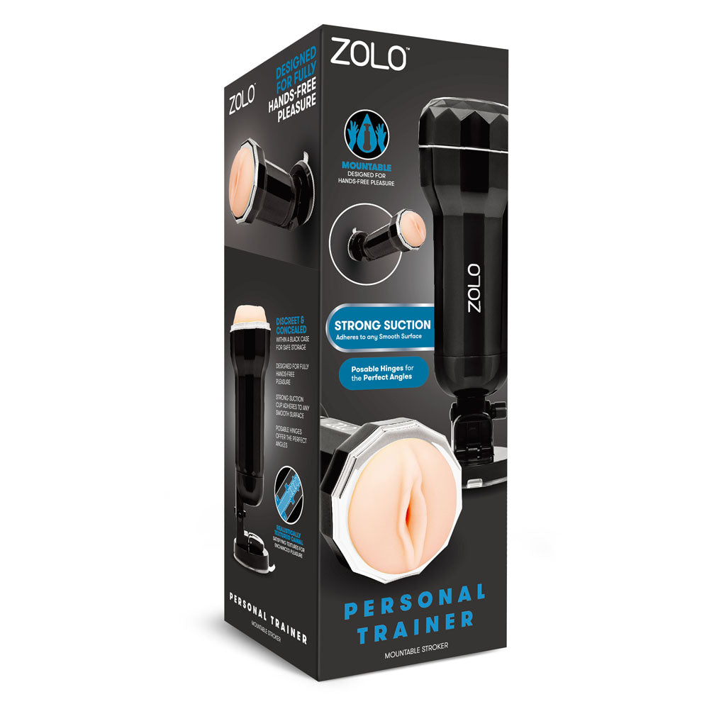 Buy Zolo Personal Trainer - Flesh Vagina Stroker with Suction Mount at NZ’s Mega Adult Toys Store. Discover premium sex toys with discreet shipping at the best price in NZ