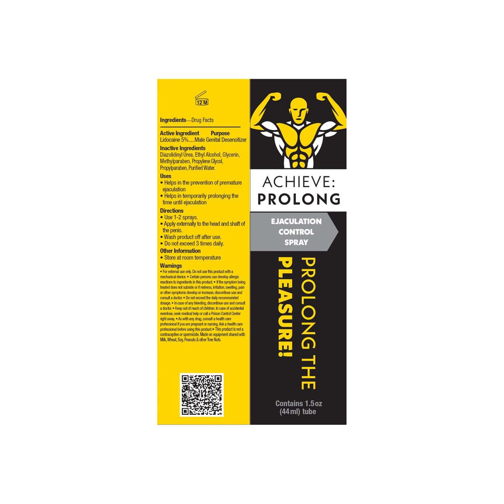 Buy Achieve: Prolong - Ejaculation Control Spray for Men - 29 ml Spray at NZ’s Mega Adult Toys Store. Discover premium sex toys with discreet shipping at the best price in NZ