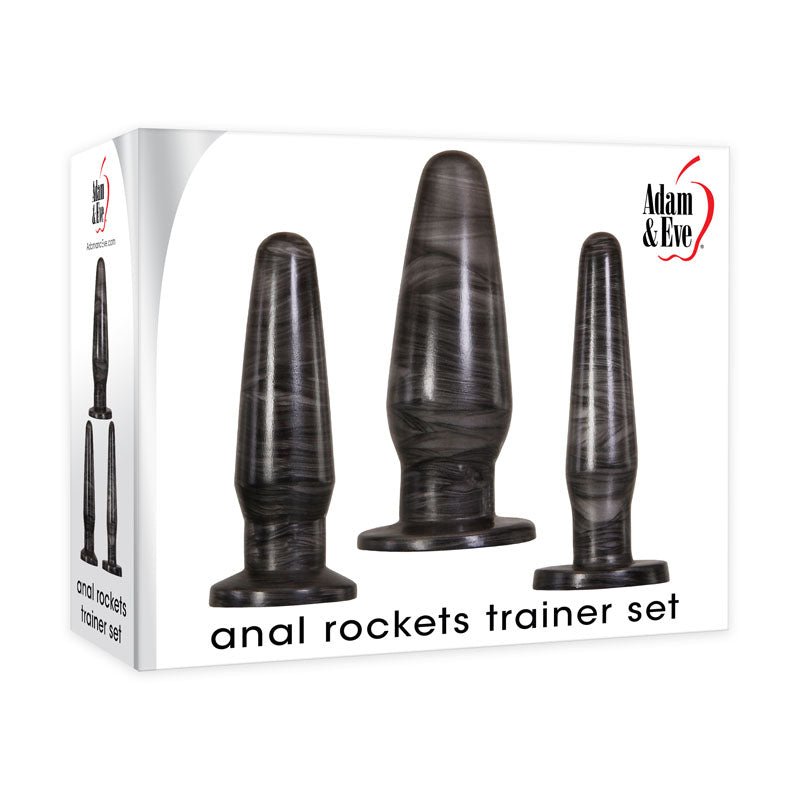 Buy Adam & Eve ANAL ROCKETS TRAINER SET - Black Butt Plugs - Set of 3 Sizes at NZ’s Mega Adult Toys Store. Discover premium sex toys with discreet shipping at the best price in NZ