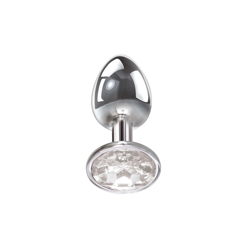 Buy Adam & Eve Clear Gem Anal Plug - Small - Metallic 7.1 cm Small Butt Plug with Clear Gem Base at Oh Joy. Discover premium sex toys with discreet shipping at the best price in NZ