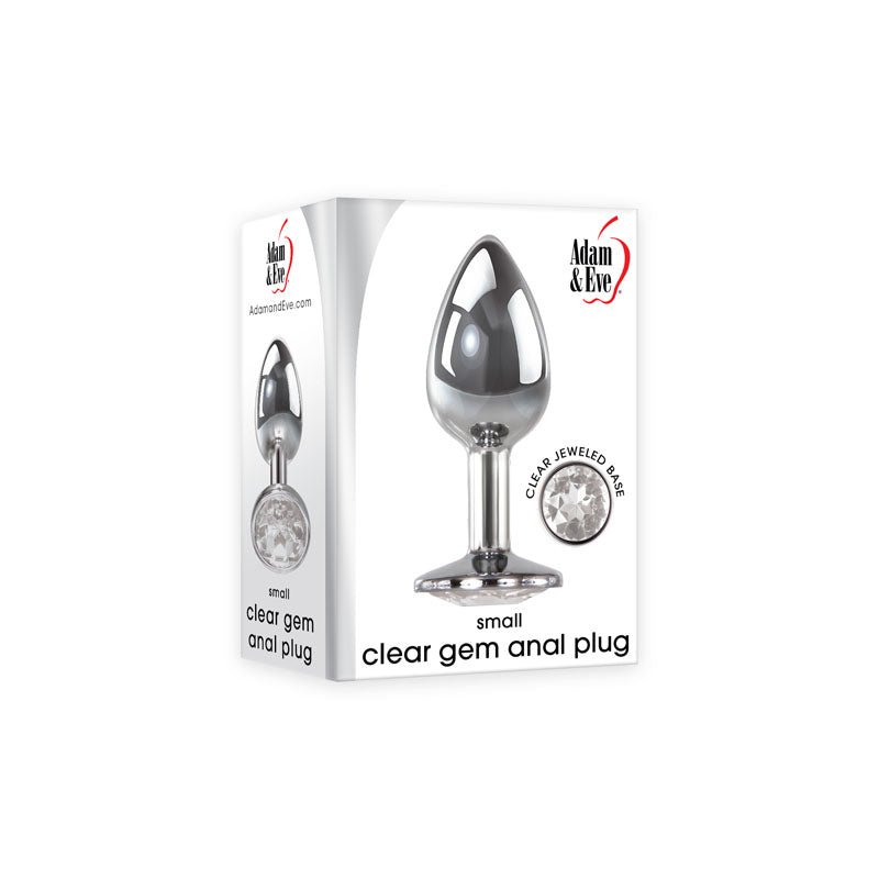 Buy Adam & Eve Clear Gem Anal Plug - Small - Metallic 7.1 cm Small Butt Plug with Clear Gem Base at NZ’s Mega Adult Toys Store. Discover premium sex toys with discreet shipping at the best price in NZ