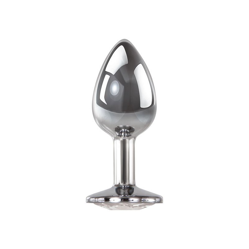 Buy Adam & Eve Clear Gem Anal Plug - Small - Metallic 7.1 cm Small Butt Plug with Clear Gem Base at Oh Joy. Discover premium sexual toys with discreet shipping at the best price in NZ