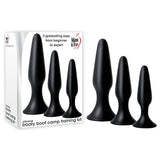 Buy Adam & Eve Silicone Booty Boot Camp Training Kit - Black Butt Plugs - Set of 3 Sizes at Oh Joy. Discover premium sex toys with discreet shipping at the best price in NZ