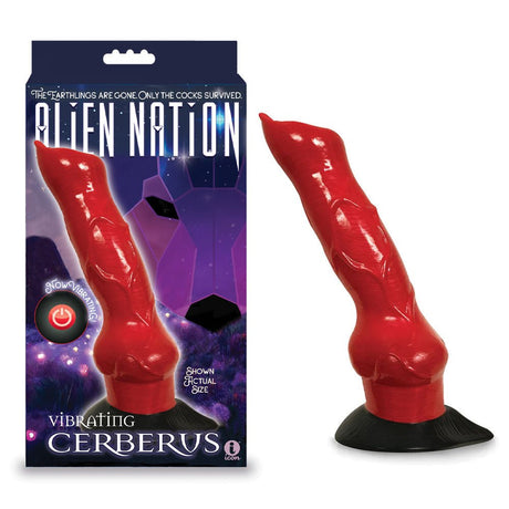 Buy Alien Nation - Cerberus Vibrating - Red 20.3 cm Vibrating Canine Fantasy Dong at NZ’s Mega Adult Toys Store. Discover premium sex toys with discreet shipping at the best price in NZ