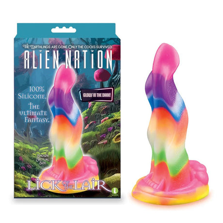 Buy Alien Nation - Lick Of The Lair - Glow in Dark Rainbow 17.8 cm Fantasy Dong at NZ’s Mega Adult Toys Store. Discover premium sex toys with discreet shipping at the best price in NZ