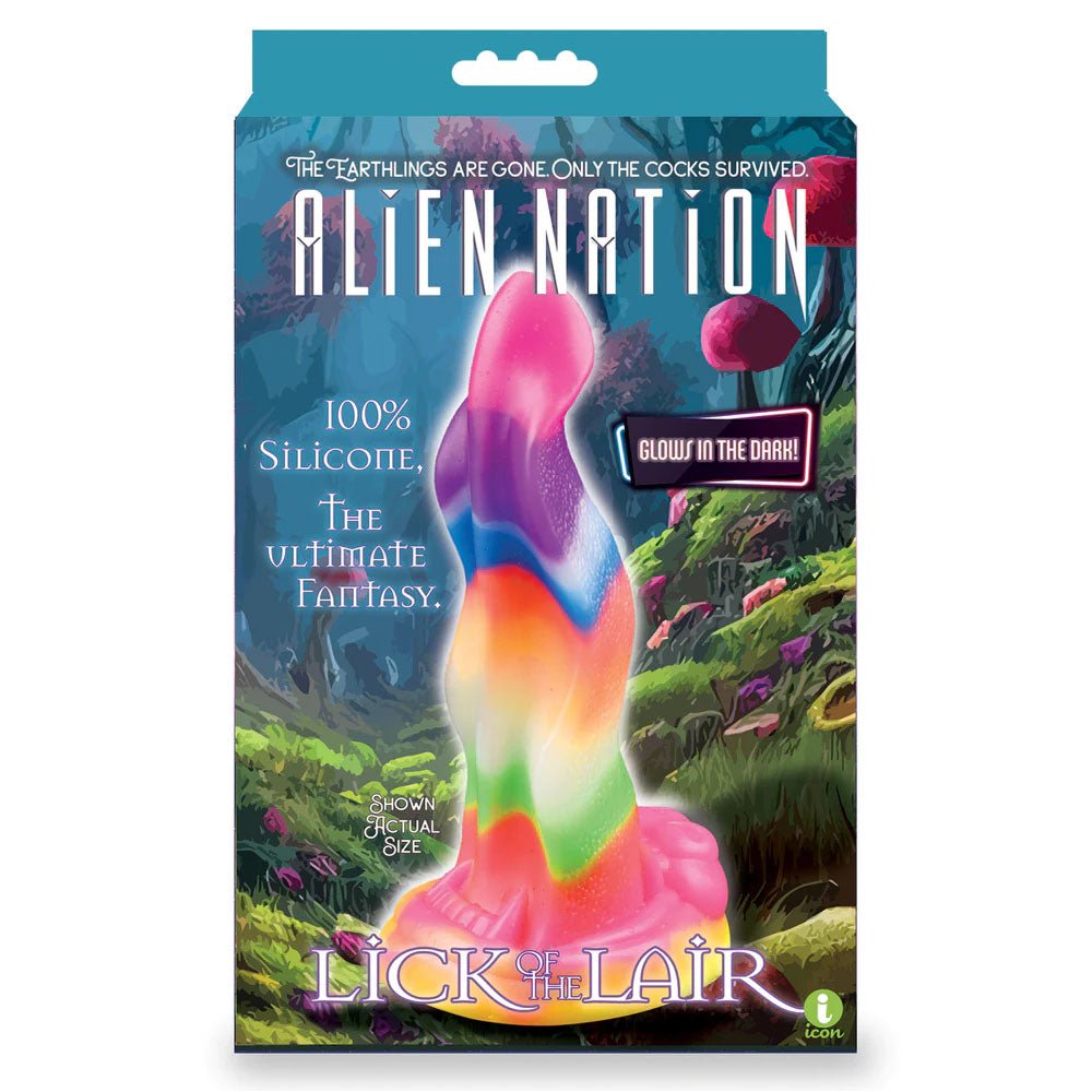 Buy Alien Nation - Lick Of The Lair - Glow in Dark Rainbow 17.8 cm Fantasy Dong at NZ’s Mega Adult Toys Store. Discover premium sex toys with discreet shipping at the best price in NZ