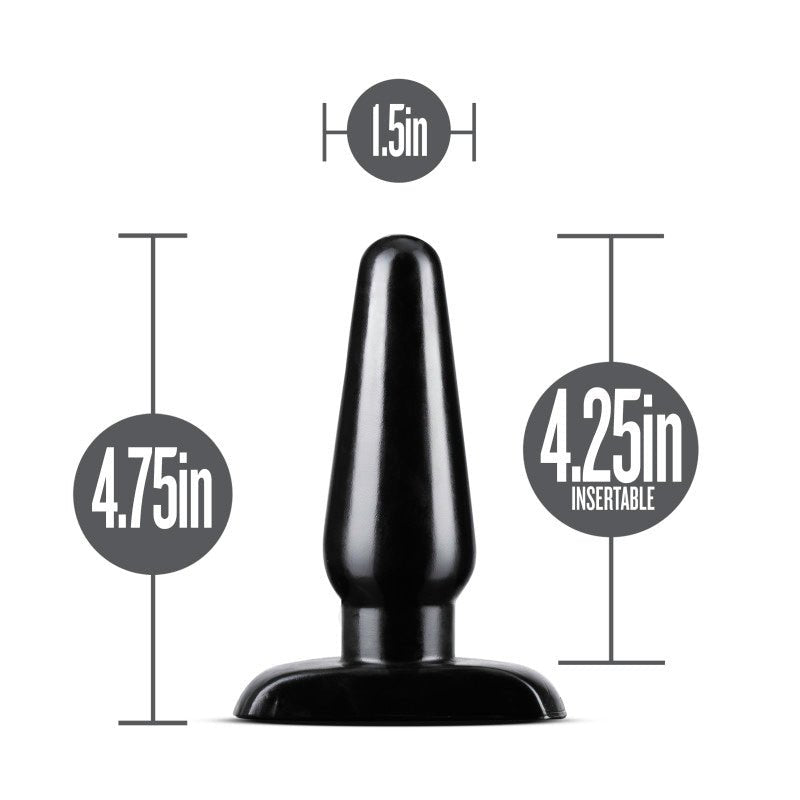 Buy Anal Adventures Basic Anal Plug - Medium - Black 12 cm Butt Plug at NZ’s Mega Adult Toys Store. Discover premium sex toys with discreet shipping at the best price in NZ