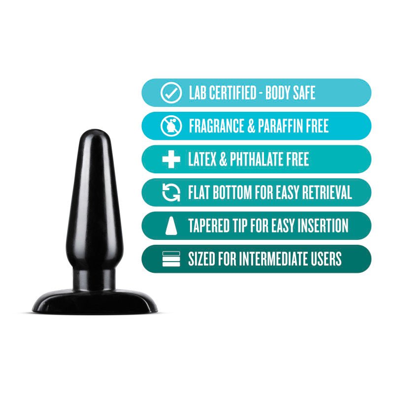 Buy Anal Adventures Basic Anal Plug - Medium - Black 12 cm Butt Plug at NZ’s Mega Adult Toys Store. Discover premium sex toys with discreet shipping at the best price in NZ