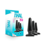 Buy Anal Adventures Basic Plug Kit - Black Butt Plugs - Set of 3 Sizes at NZ’s Mega Adult Toys Store. Discover premium sex toys with discreet shipping at the best price in NZ