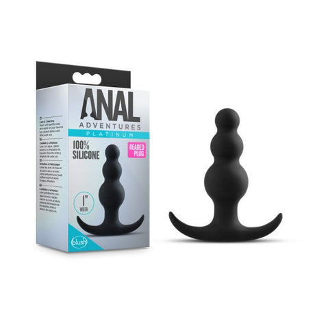 Buy Anal Adventures Platinum Beaded Plug - Black 7.6 cm (3'') Silicone Butt Plug at NZ’s Mega Adult Toys Store. Discover premium sex toys with discreet shipping at the best price in NZ