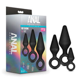 Buy Anal Adventures Platinum Loop Plug Kit - Black Butt Plugs - Set of 3 Sizes at NZ’s Mega Adult Toys Store. Discover premium sex toys with discreet shipping at the best price in NZ