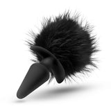 Buy Anal Adventures Platinum Rabbit Tail Plug - Black 10 cm Butt Plug with Bunny Tail at NZ’s Mega Adult Toys Store. Discover premium sex toys with discreet shipping at the best price in NZ