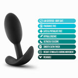 Buy Anal Adventures Platinum Vibra Slim Plug - Black 8.9 cm Small Butt Plug with Internal Ball at NZ’s Mega Adult Toys Store. Discover premium sex toys with discreet shipping at the best price in NZ