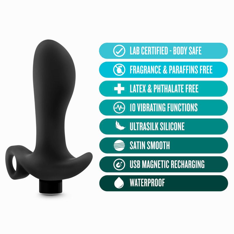 Buy Anal Adventures Platinum Vibrating Prostate Massager 01 - Black 10.8 cm USB Rechargeable Prostate Massager at NZ’s Mega Adult Toys Store. Discover premium sex toys with discreet shipping at the best price in NZ