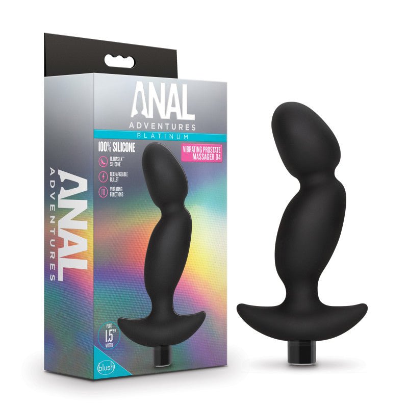 Buy Anal Adventures Platinum Vibrating Prostate Massager 04 - Black 16.5 cm USB Rechargeable Prostate Massager at NZ’s Mega Adult Toys Store. Discover premium sex toys with discreet shipping at the best price in NZ