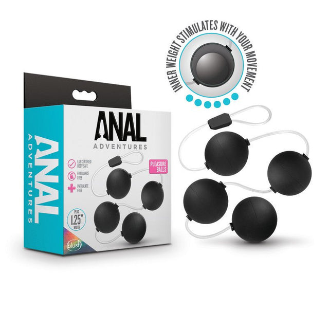 Buy Anal Adventures Pleasure Balls - Black - Black 38 cm Anal Balls at NZ’s Mega Adult Toys Store. Discover premium sex toys with discreet shipping at the best price in NZ