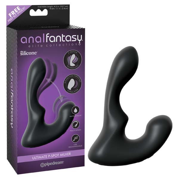 Buy Anal Fantasy Elite Collection Ultimate P - Spot Milker - Black USB Rechargeable Vibrating Prostate Massager at NZ’s Mega Adult Toys Store. Discover premium sex toys with discreet shipping at the best price in NZ