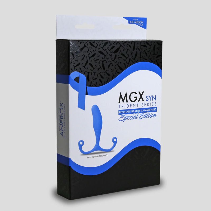 Buy Aneros MGX Syn Trident Blue Edition - Blue Male Prostate Wand at NZ’s Mega Adult Toys Store. Discover premium sex toys with discreet shipping at the best price in NZ