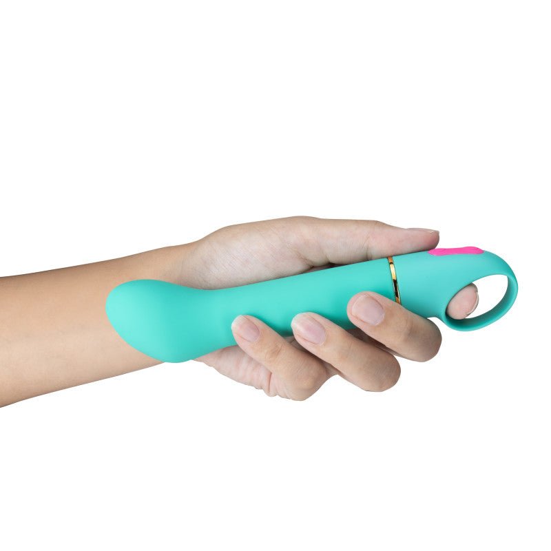 Buy Aria Flirty AF - Teal 16.5 cm Vibrator at NZ’s Mega Adult Toys Store. Discover premium sex toys with discreet shipping at the best price in NZ