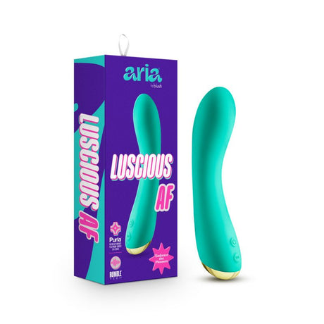 Buy Aria Luscious AF - Teal 17.8 cm USB Rechargeable Vibrator at NZ’s Mega Adult Toys Store. Discover premium sex toys with discreet shipping at the best price in NZ