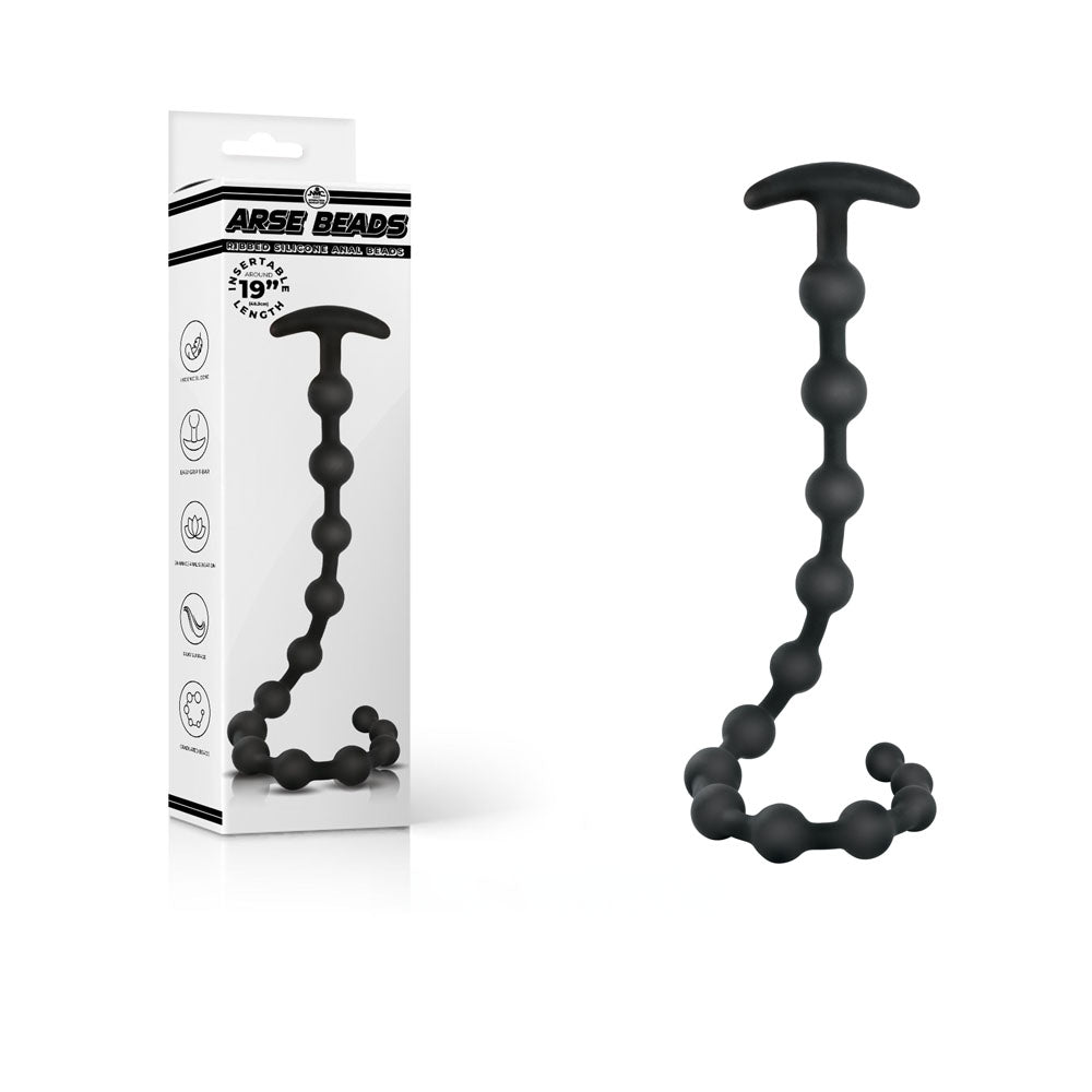 Buy Arse Beads - Black 48 cm Silicone Anal Beads at NZ’s Mega Adult Toys Store. Discover premium sex toys with discreet shipping at the best price in NZ