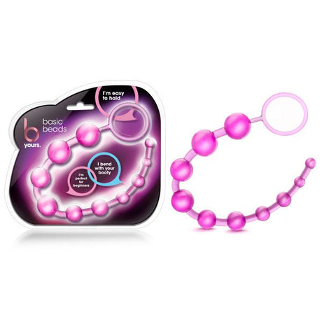 Buy B Yours - Basic Beads - Pink 32 cm (12.75'') Anal Beads at NZ’s Mega Adult Toys Store. Discover premium sex toys with discreet shipping at the best price in NZ