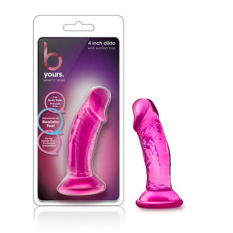 Buy B Yours - Sweet n Small 4'' Dildo - Pink 10 cm Dong at NZ’s Mega Adult Toys Store. Discover premium sex toys with discreet shipping at the best price in NZ