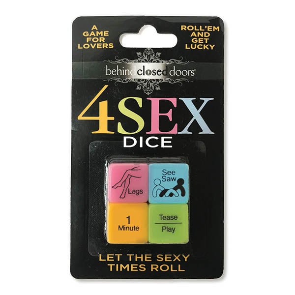 Buy Behind Closed Doors - 4 Sex Dice - Dice Game for Couples at NZ’s Mega Adult Toys Store. Discover premium sex toys with discreet shipping at the best price in NZ