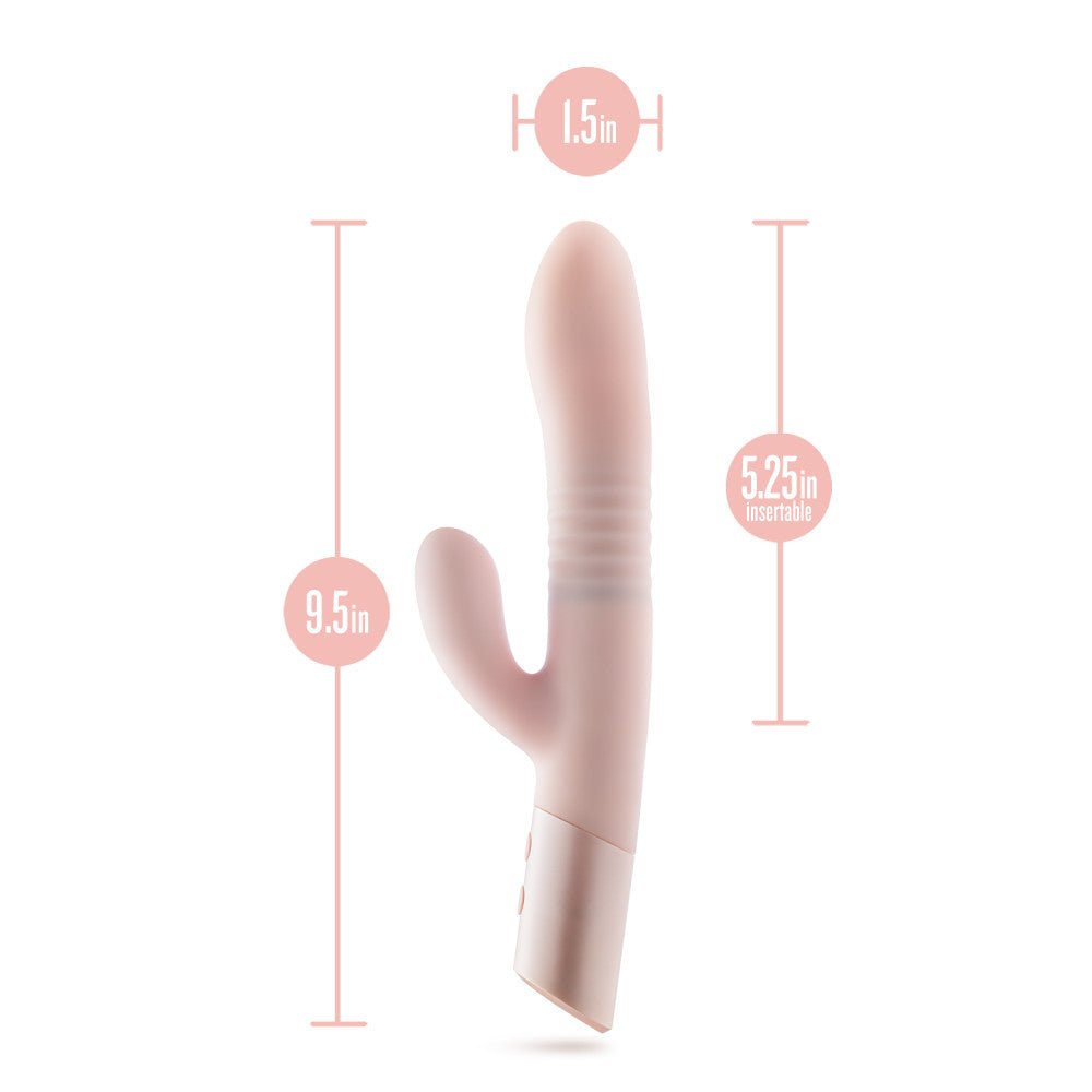 Buy Blush - Fraya - Pink - Pink 24.1 cm USB Rechargeable Thrusting Rabbit Vibrator at NZ’s Mega Adult Toys Store. Discover premium sex toys with discreet shipping at the best price in NZ