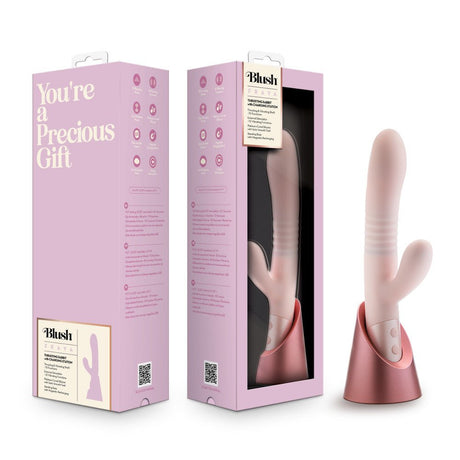 Buy Blush - Fraya - Pink - Pink 24.1 cm USB Rechargeable Thrusting Rabbit Vibrator at NZ’s Mega Adult Toys Store. Discover premium sex toys with discreet shipping at the best price in NZ