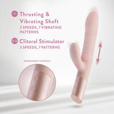 Buy Blush - Fraya - Pink - Pink 24.1 cm USB Rechargeable Thrusting Rabbit Vibrator at NZ’s Mega Adult Toys Store. Discover premium sex toys with discreet shipping at the best price in NZ