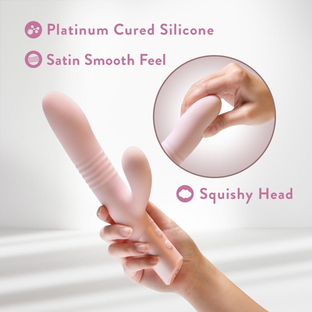 Buy Blush - Fraya - Pink - Pink 24.1 cm USB Rechargeable Thrusting Rabbit Vibrator at NZ’s Mega Adult Toys Store. Discover premium sex toys with discreet shipping at the best price in NZ