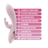 Buy Blush - Morgan - Pink 19.7 cm USB Rechargeable Rabbit Vibrator at NZ’s Mega Adult Toys Store. Discover premium sex toys with discreet shipping at the best price in NZ