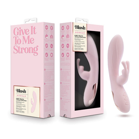 Buy Blush - Morgan - Pink 19.7 cm USB Rechargeable Rabbit Vibrator at NZ’s Mega Adult Toys Store. Discover premium sex toys with discreet shipping at the best price in NZ