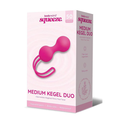 Buy Bodywand Squeeze Medium Kegel Duo - Pink Kegel Balls - 50 grams at NZ’s Mega Adult Toys Store. Discover premium sex toys with discreet shipping at the best price in NZ