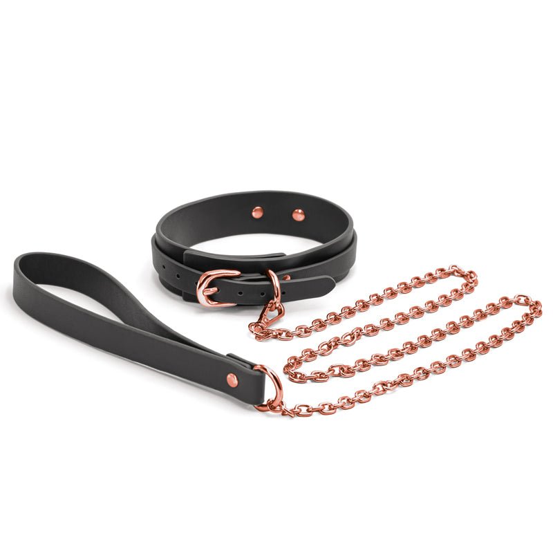 Buy Bondage Couture Collar & Leash - Black - Black Restraint at NZ’s Mega Adult Toys Store. Discover premium sex toys with discreet shipping at the best price in NZ