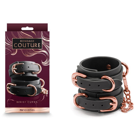 Buy Bondage Couture Wrist Cuffs - Black - Black Restraints at NZ’s Mega Adult Toys Store. Discover premium sex toys with discreet shipping at the best price in NZ