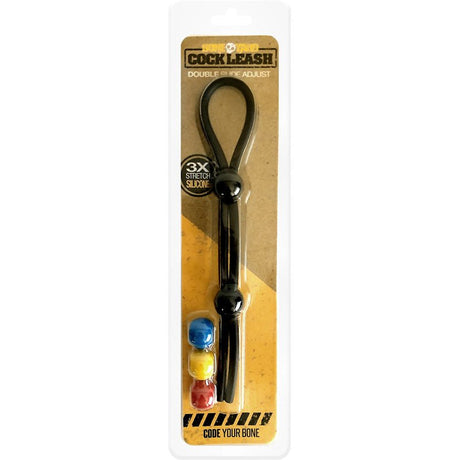 Buy Boneyard Cock Leash Double - Black Adjustable Cock Lasso Ring at NZ’s Mega Adult Toys Store. Discover premium sex toys with discreet shipping at the best price in NZ