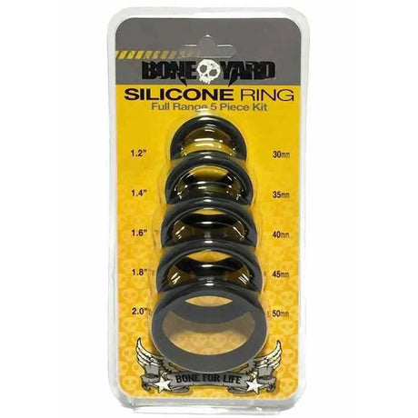 Buy Boneyard Silicone Ring 5 Pcs Kit - Black Cock Rings - Set of 5 Sizes at NZ’s Mega Adult Toys Store. Discover premium sex toys with discreet shipping at the best price in NZ