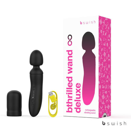 Buy Bthrilled Premium - Noir               - Black 21 cm USB Rechargeable Massage Wand at NZ’s Mega Adult Toys Store. Discover premium sex toys with discreet shipping at the best price in NZ