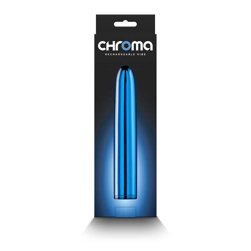 Buy Chroma - Blue - Metallic Blue 17 cm USB Rechargeable Vibrator at NZ’s Mega Adult Toys Store. Discover premium sex toys with discreet shipping at the best price in NZ