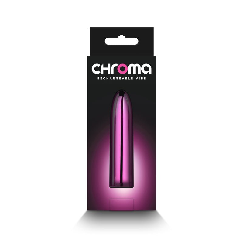 Buy Chroma Petite Bullet - Pink - Metallic Pink 8.7 cm USB Rechargeable Bullet at NZ’s Mega Adult Toys Store. Discover premium sex toys with discreet shipping at the best price in NZ