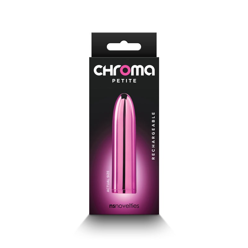 Buy Chroma Petite Bullet - Pink - Metallic Pink 8.7 cm USB Rechargeable Bullet at NZ’s Mega Adult Toys Store. Discover premium sex toys with discreet shipping at the best price in NZ