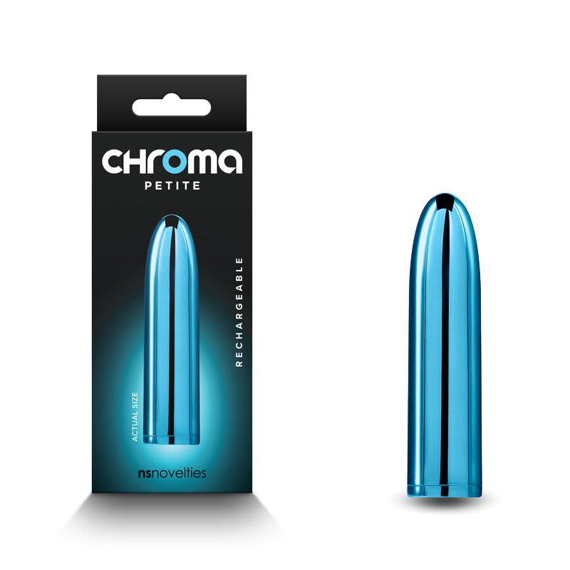 Buy Chroma Petite Bullet - Teal - Metallic Teal 8.7 cm USB Rechargeable Bullet at NZ’s Mega Adult Toys Store. Discover premium sex toys with discreet shipping at the best price in NZ