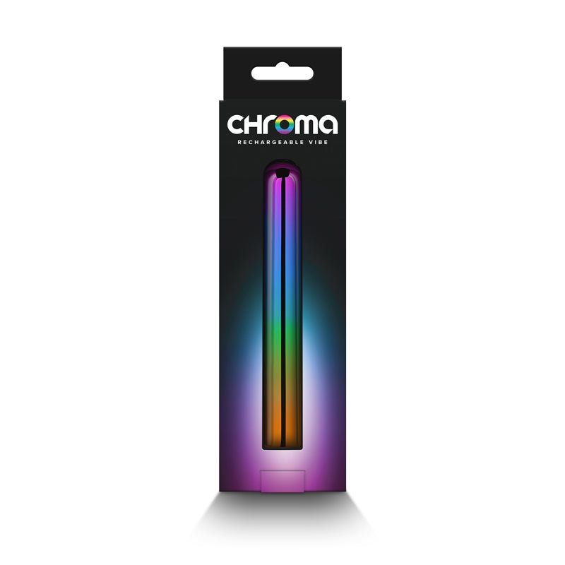 Buy Chroma Rainbow - Large - Metallic Rainbow 13.8 cm USB Rechargeable Vibrator at NZ’s Mega Adult Toys Store. Discover premium sex toys with discreet shipping at the best price in NZ