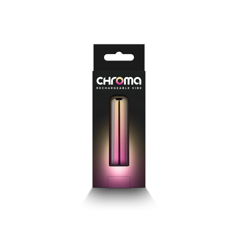 Buy Chroma Sunrise - Small - Metallic Pink/Gold 6.8 cm USB Rechargeable Bullet at NZ’s Mega Adult Toys Store. Discover premium sex toys with discreet shipping at the best price in NZ